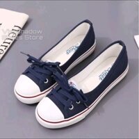 Giày lười vải nữ - Giày búp bê vải Beier - Chất liệu vải thô - Đế cao su siêu bền