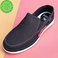 GIÀY LƯỜI VẢI THÔ CROCS WALU CANVAS CHO NAM MÀU NAVY