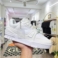 Giày LV Louis Vuitton Trainer Trắng, Giày Sneaker LV Thể Thao Nam Nữ Hot Trend