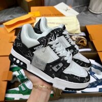 Giày LV Trainer đủ màu,giày Louis Vuitton Trainer Black White bản Trung Full phụ kiện.fc