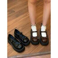 Giày mary jane đế răng cưa tạo điểm nhấn quai ngang phong cách tiểu thư bánh bèo dễ thương Kichi Shoes A807 𝗧𝗛
