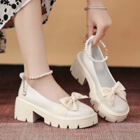 Giày Mary Jane Thắt Nơ Mùa Hè