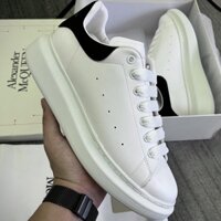 Giày MC Queen Trắng Gót Đen Đế Cao Giày Sneaker Nam Nữ Trắng MCQueen MCQ ĐI Học Đi Chơi