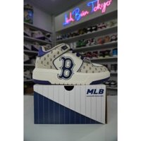 GIÀY MLB CHUNKY LINER MID CLASSIC MONOGRAM BOSTON chữ B xám xanh