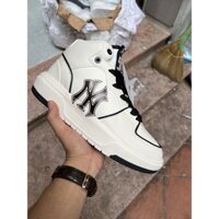 giày mlb ny liner cổ cao giay sneaker nam nữ màu đen trắng hàng đẹp đủ phụ kiện