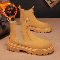 Giày mơ ước mới mùa thu đông, bốt Martin cao cổ, bốt cotton ấm áp