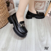 Giầy moca da mềm khoá bạc hàng qc fullbox