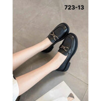 Giày MOCA nữ búp bê phối khoá M đế độn 3p siêu êm mềm như bún