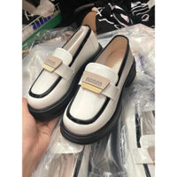 Giày MoCa nữ búp bê tăng chiều cao chất da mềm êm chân