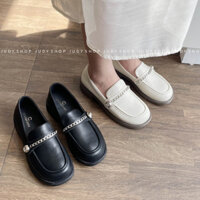 Giày MOCA Nữ CFX Quai Xích Đá Da Mềm Cao 3p QCCC fullbox