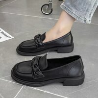 Giày moca nữ đế kép chất da mềm đi bao êm, hàng quảng châu cao cấp