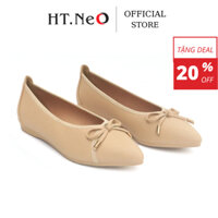 Giày Moca nữ - Giày búp bê nữ HT.NEO Da êm mềm ,thiết kế trẻ trung ,sang trọng , lịch sự GM05