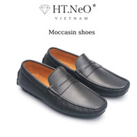 Giày Moccasin - Giày Mọi Nam HT.NEO Da Bò Nhập Khẩu Cao Cấp Êm Mềm GM - 010