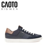 Giày Mọi Geox Nam Xanh Viền Nâu Size Lớn 44,45