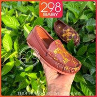Giày Mọi, Giày Lười Bé Trai, Mọi Da NY Thêu, Đường May Chắc Chắn, Nhẹ Bền cho bé từ 3 - 6 tuổi, G131