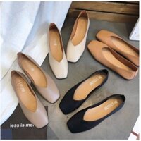 Giày mọi/Giày nữ, đế bằng, phong cách Hàn Quốc, dễ kết hợp, phù hợp cho mùa xuân, mẫu mới nhất, kiểu dáng cổ điển