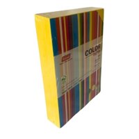 Giấy mỏng màu vàng chanh a4 80gsm