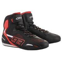 GIÀY MOTOR ALPINESTARS -AUSTIN KNITTED RIDING SHOE-132-BLACK RED WHITE