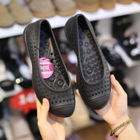 Giày Mưa Su Crocs Bít Búp Bê Đục Lỗ Thoáng Siêu Êm Chân Độn 2p