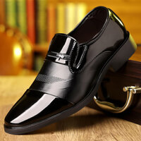 Giày Nam 2025 Tua Rua Giày Nam Retro Anh Slip-on Loafer Nam Công Sở Giày Da Nam Loafer 8803