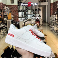 Giày nam Air Force 1 màu trắng Supreme, giày hot AF1 tiêu chuẩn Supreme, hộp đầy đủ mới nhất