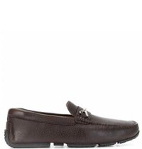 Giày Nam Bally Pieret Grained Deer Leather Loafers 'Coffee'