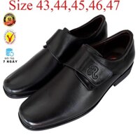 Giày Nam Big Size, Giày Nam Size Lớn 44 45 46 47 Da Bò Thật Cao Cấp HKT Shop