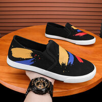 Giày nam canvas thoáng khí mới, giày slip-on đa năng cho nam