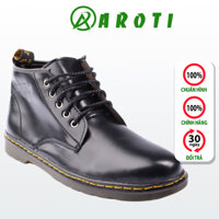 Giày Nam Cao Cổ AROTI Boot Da Chất Đẹp Cao Cấp,Đế Khâu Chắc Chắn Form Mạnh Mẽ,Cực Nam Tính Màu Nâu,Đen - Đủ size  M354