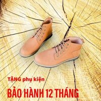 Giày nam cao cổ da bò vàng