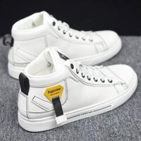 Giay nam cao cổ thể thao sneaker dây chun