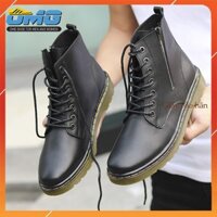 Giày Nam Cổ Cao, Da Bò Đế Khâu- Khóa Zip Mã CC01