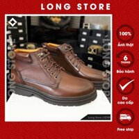 Giày nam cổ cao da bò thật LONGSRORE boot nam cao cấp tăng chiều cao 4cm bảo hành 12 tháng GD99