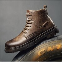 Giày nam cổ cao,Giày boot nam da cao cấp phong cách hàn siêu đẹp trẻ trung năng động