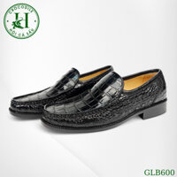 Giày nam công sở da cá sấu cao cấp màu nâu or đen GLB600 - HỘI CÁ SẤU CROCODILE - Bảo hành 5 năm