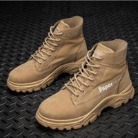 Giày nảm da lộn cổ cao đẹp phong cách hót