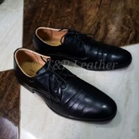 Giầy nam da thật có bảo hành Giầy buộc dây dập gân nổi size 38 đến 44 Xưởng sản xuất lâu năm Ảnh thật Shop chụp