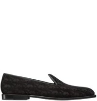 Giày Nam Dior Timeless Loafer Oblique Velvet 'Black'