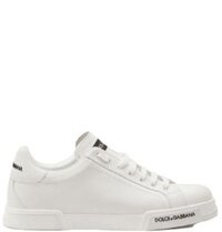 Gìày Nam Dolce & Gabbana Calfskin Nappa Portofino Sneakers 'White'
