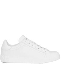 Giày Nam Dolce & Gabbana Calfskin Portofino Sneakers 'White'