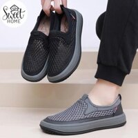 [Giày Nam] Giày Lưới Thoáng Khí, Siêu Nhẹ, Đế Mềm Chống Trơn Trượt.
