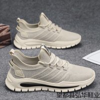 Giày Nam Giày Mùa Xuân Lưới Thoáng Khí Giày Thể Thao Dệt Kim Bay Giày Công Sở Đế Dày Giày Nam 009 VO5G