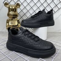 Giày nam - Giày sneaker nam da Pu màu đen, trắng trẻ trung, năng động Y3