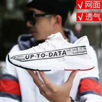 Giày nam, Giày Sneaker nam thể thao, giày nam hiện đại, Giày UP-TO-DATA mã 6677 (trắng sọc đen)