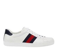 Giày Nam Gucci Ace Leather Sneaker 'White'