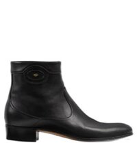 Giày Nam Gucci Ankle Boot With Double G 'Black Leather' ‎