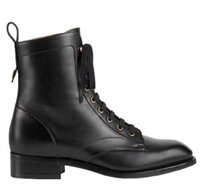 Giày Nam Gucci Lace Up Ankle Boot Leather 'Black'