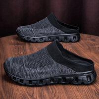 Giày Nam Không Gót] Nhà Máy Một Chân [Nửa Trượt Lưới Mùa Hè Nam Baotou Giày Đế Dày Tất Bán Hàng Trực Tiếp