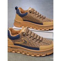 Giày nam mùa thu đông, giày thể thao nam đa năng, giày sneaker da chống nước, giày thể thao nam đế dày tăng chiều cao