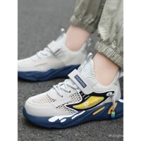 Giày Nam Nam CEO ABC Giày thể thao trẻ em Lưới Đơn mẫu mỏng mùa hè Giày khoét lỗ trẻ em đế mềm mặt lưới